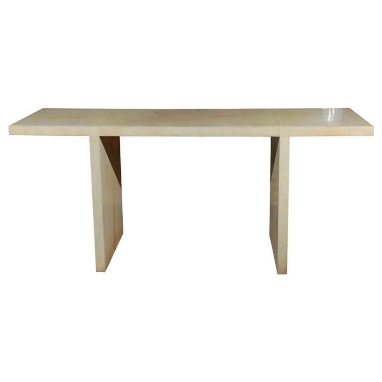 Minimalist Parchment Console