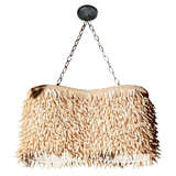 Fuzzy Leather Chandelier