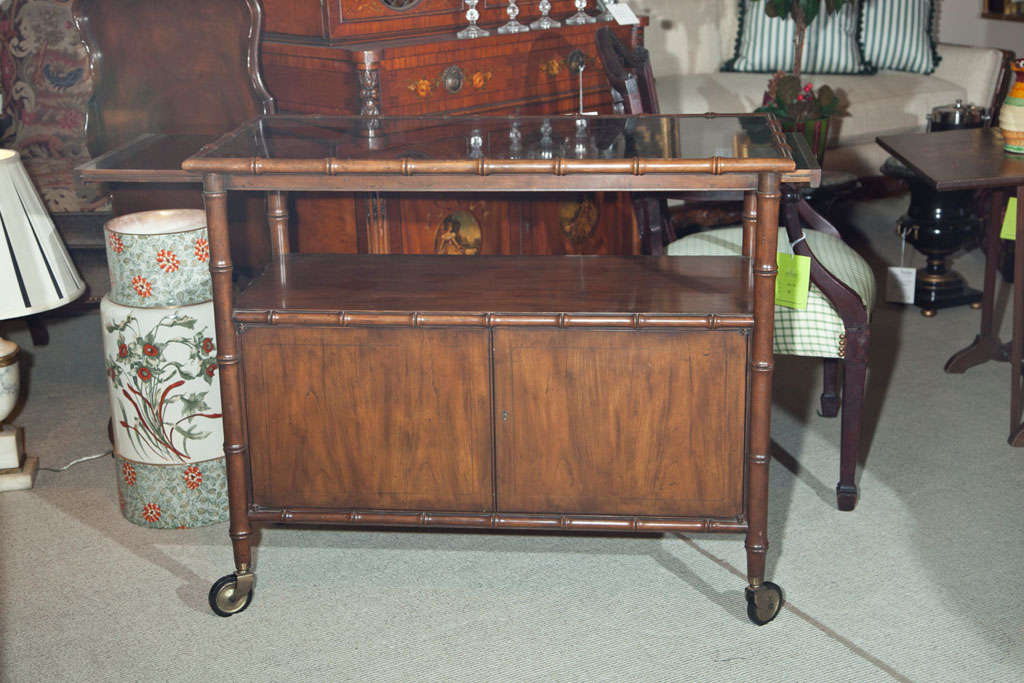 American Baker Rolling Bar Faux Bamboo Motif