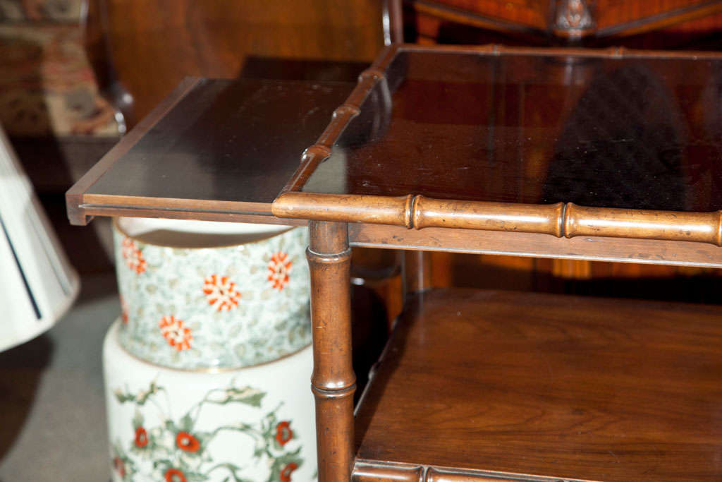 Baker Rolling Bar Faux Bamboo Motif 1