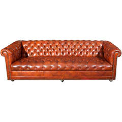 Chesterfield Tufted Leather Sofa