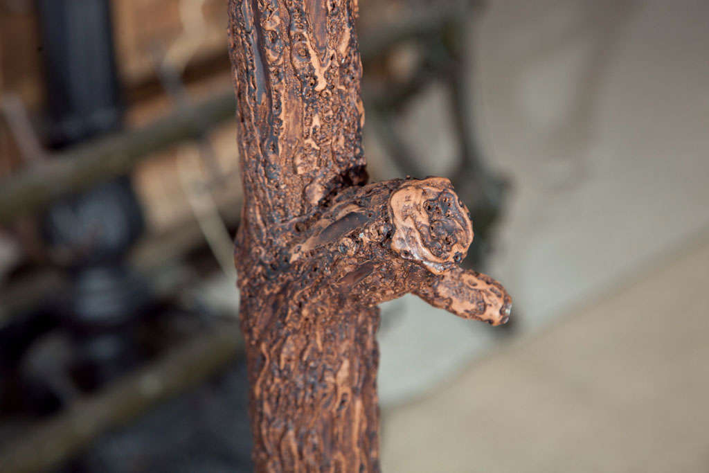 20th Century Bronze patinated Arts and Crafts Floor Lamp Tree Form