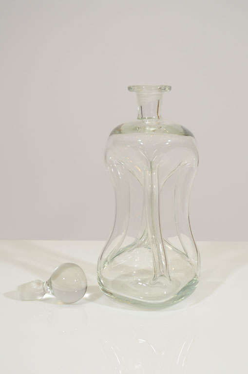 Art Glass Holmegaard Kluk Kluk Decanter