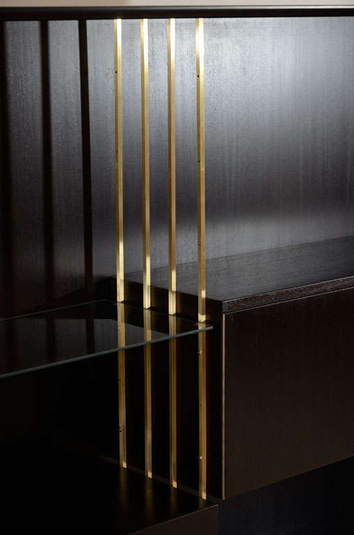 Brass Paul McCobb Room Divider/Wall Unit