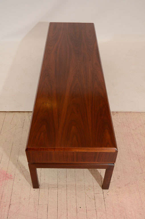 Handsome Walnut Coffee Table by Maurice Villency 1