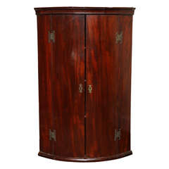 Antique Mahogany Corner Cabinet