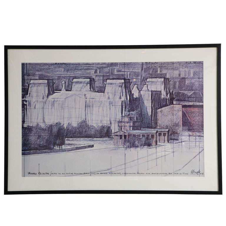 "Wrapped Reichstag" Print For Sale