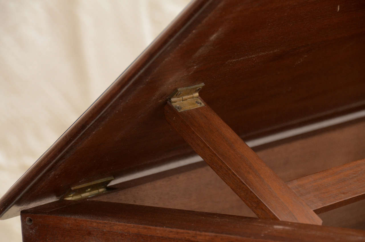 English Walnut Ratchet Top Reading Table 2
