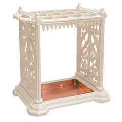 Coal Brook Dale Gothic Cast Iron Umbrella Stand ca. 1875