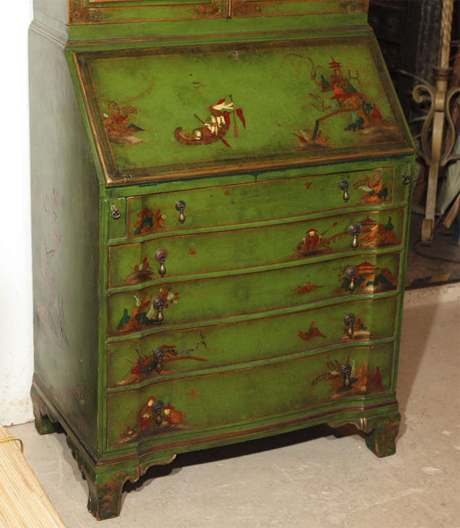 Unknown Chinoiserie Painted Secretary