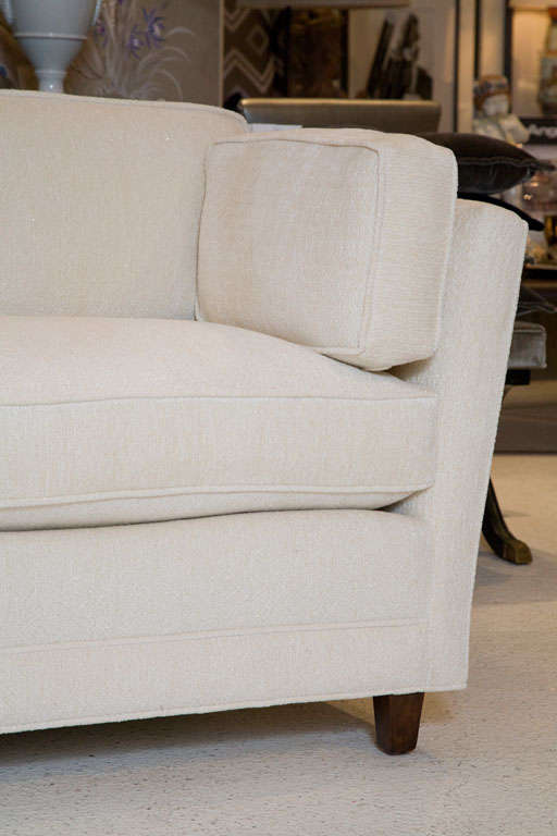 American Monumental Custom Upholstered Loose Cushion Sofa