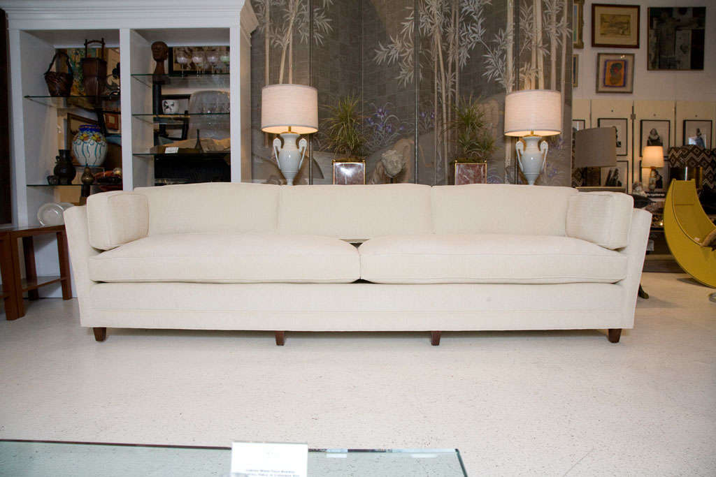 Monumental Custom Upholstered Loose Cushion Sofa 4