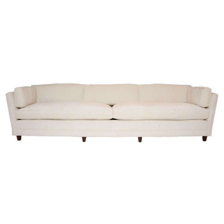 Monumental Custom Upholstered Loose Cushion Sofa