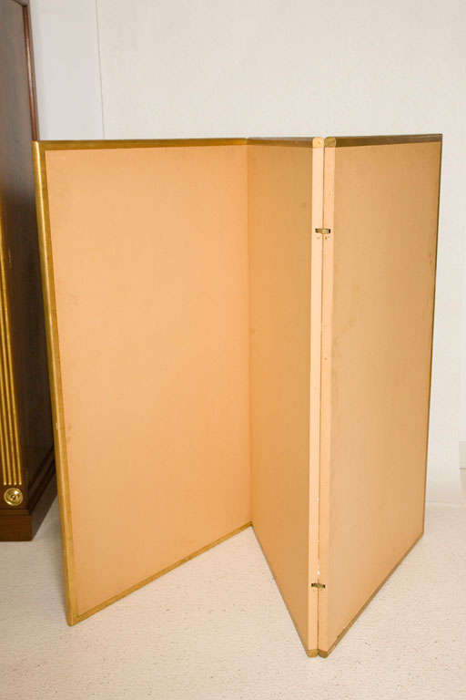 Mid-20th Century Low Three-Panel Folding Screen by Robert Crowder