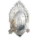 Large and Impressive Italian Venetian Wall Mirror Large and Impressive Italian Venetian Wall Mirror