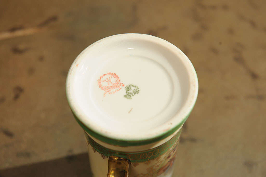 Ceramic Parcel Gilt and Painted Enamel Porcelain ‘Hunt Scene’ Tankard