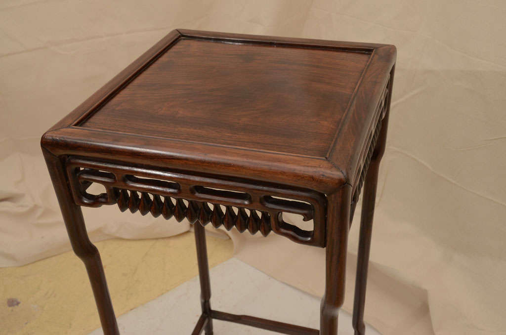 Chinese Hardwood Side Table For Sale 1