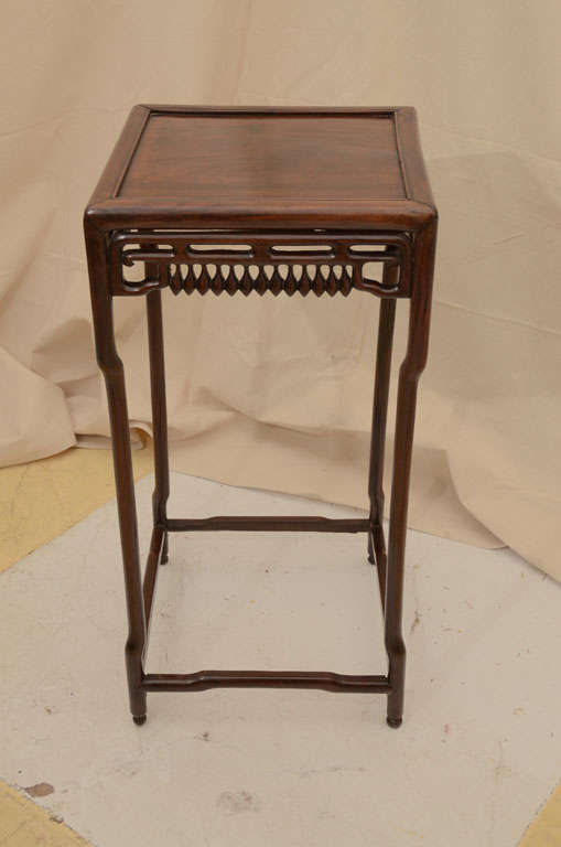 Chinese Hardwood Side Table For Sale at 1stDibs