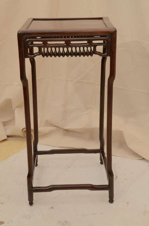 Chinese Hardwood Side Table For Sale at 1stDibs