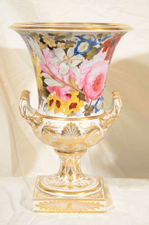 Description: A pair of lavishly painted urns. According to Twitchett* Quaker Pegg was 