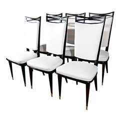 A Set Of Six Italian Dining Chairs