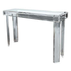 Lucite Console Table