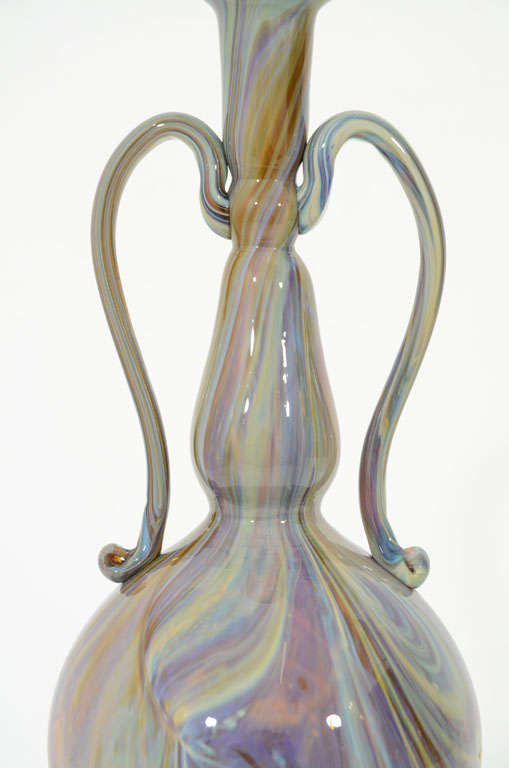 Blown Glass A Venetian Glass Chalcedony Glass Vase