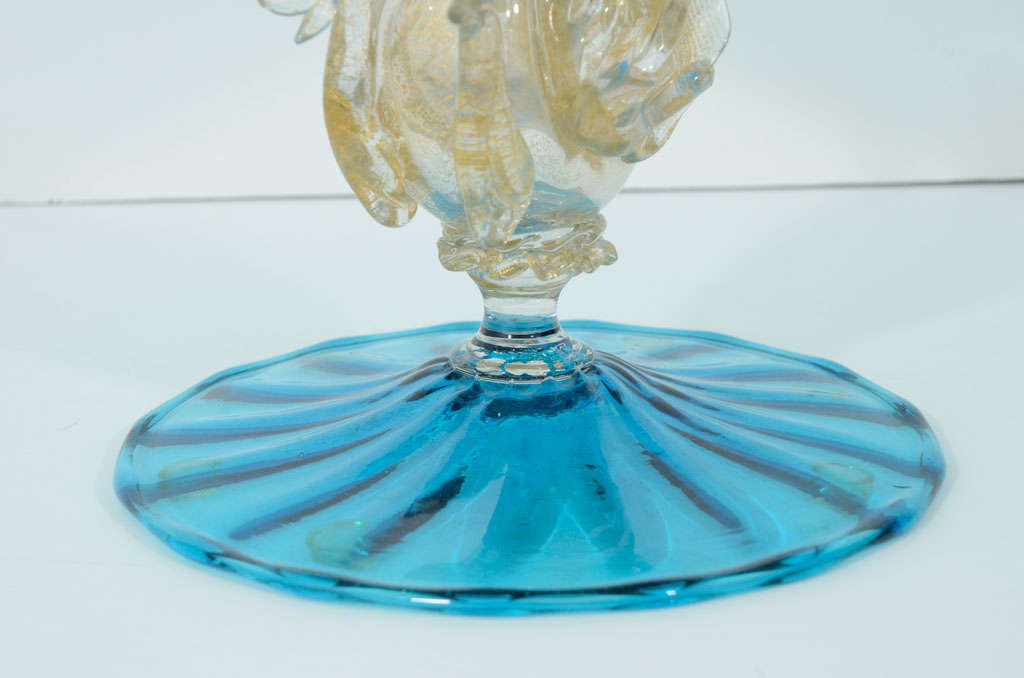 A Venetian Glass comport by Artisti Barovier for Salviati & C. For Sale 6