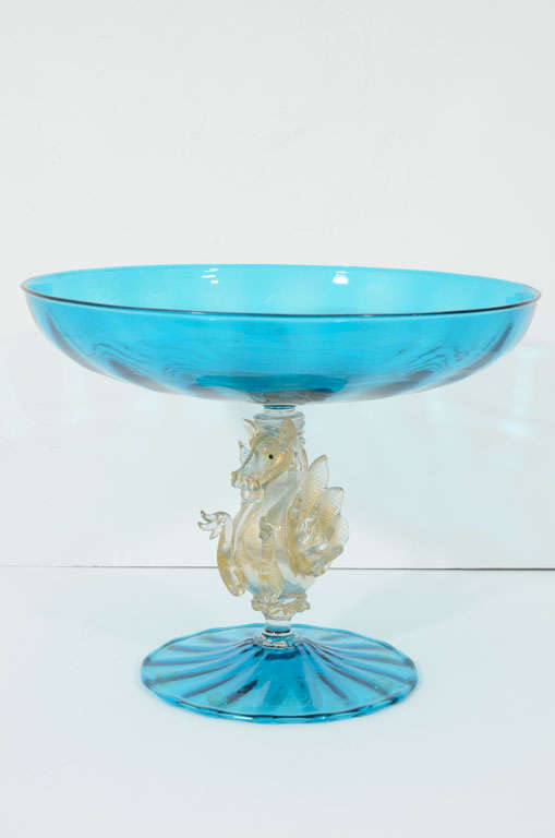 A Venetian Glass comport by Artisti Barovier for Salviati & C.