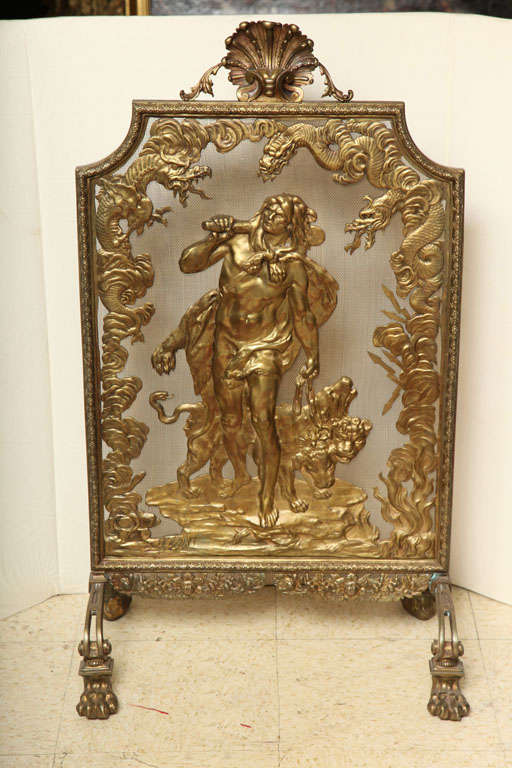 Very Fine quality Bronze dore fire screen
Stock Number: MF1