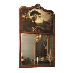 Antique Rosewood Trumeau