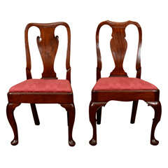 Antique Two assembled  Queen Anne style side chairs