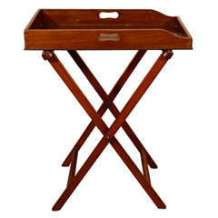 English, Mahogany Butler's Tray on Stand