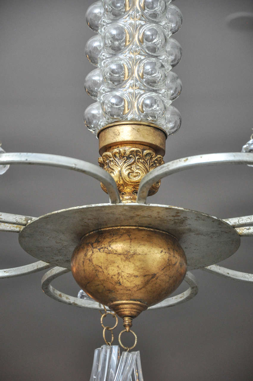 Oona Chandelier with Bubble Glass and Lucite 2