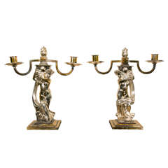 Pair of Candlesticks by André Deluol