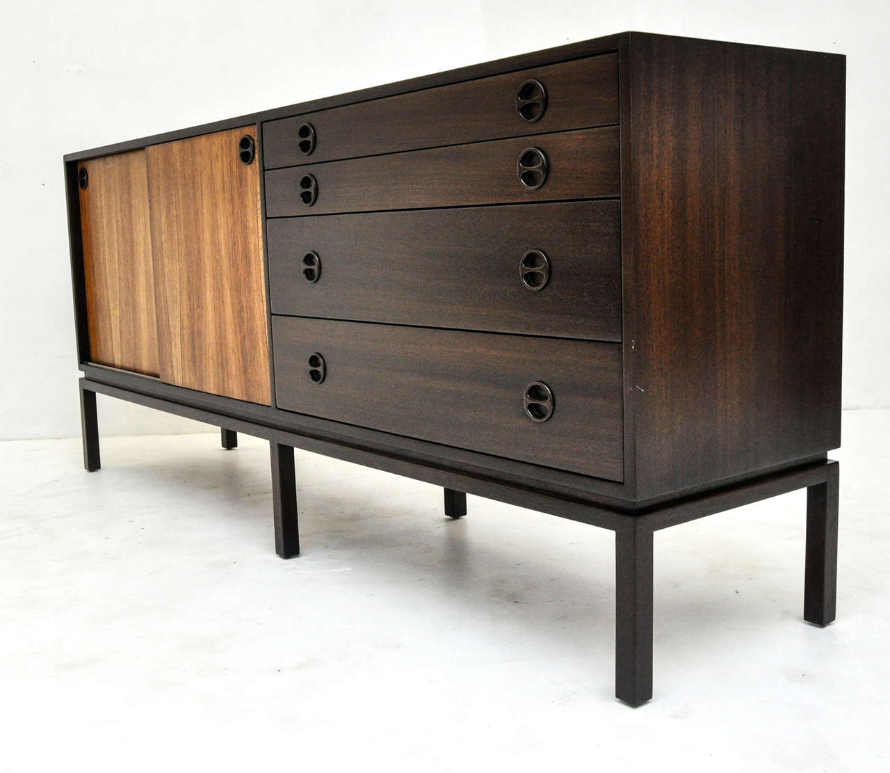 Harvey Probber Rosewood and Mahogany Sideboard 1