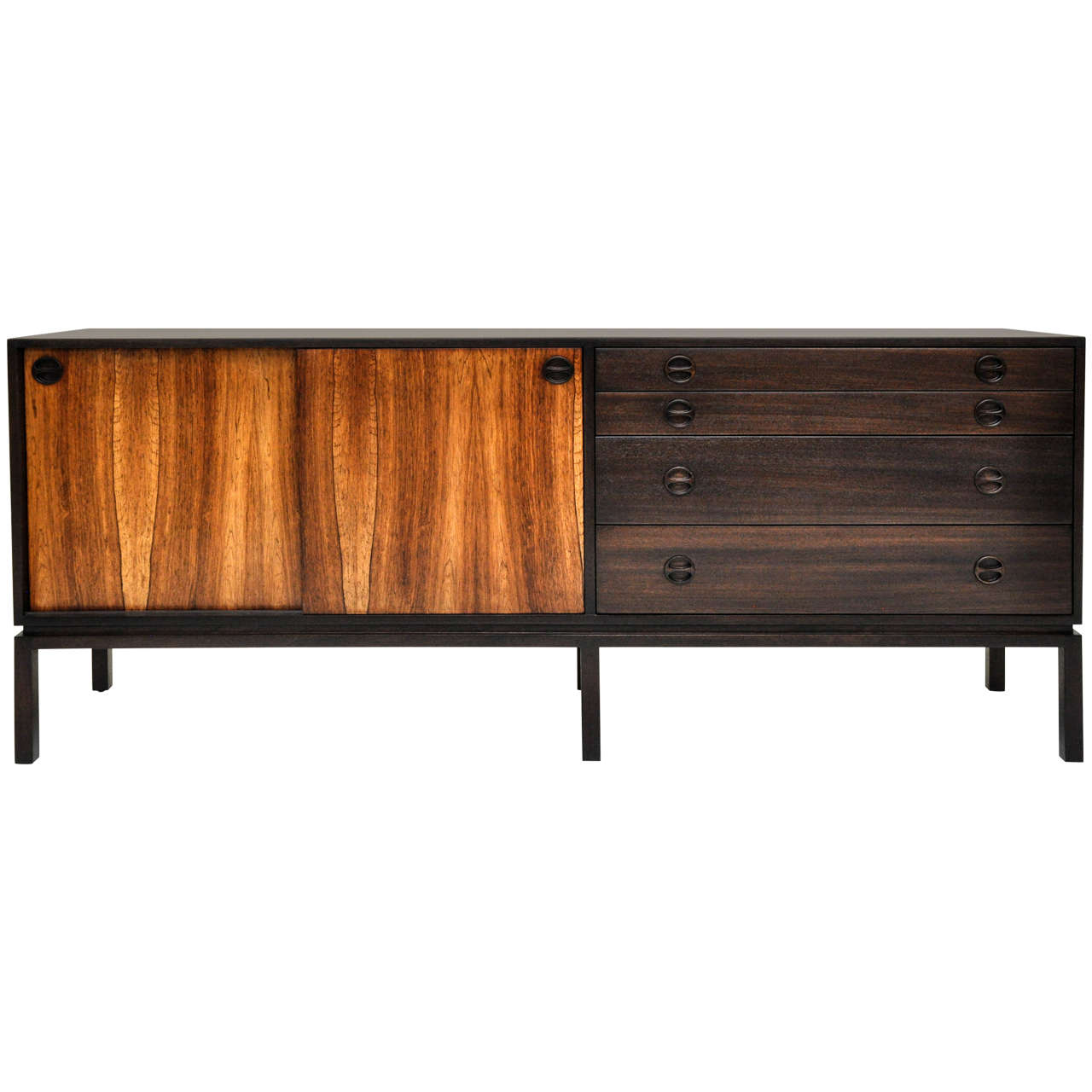 Harvey Probber Rosewood and Mahogany Sideboard