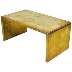 Sarreid Brass-Clad Coffee Table