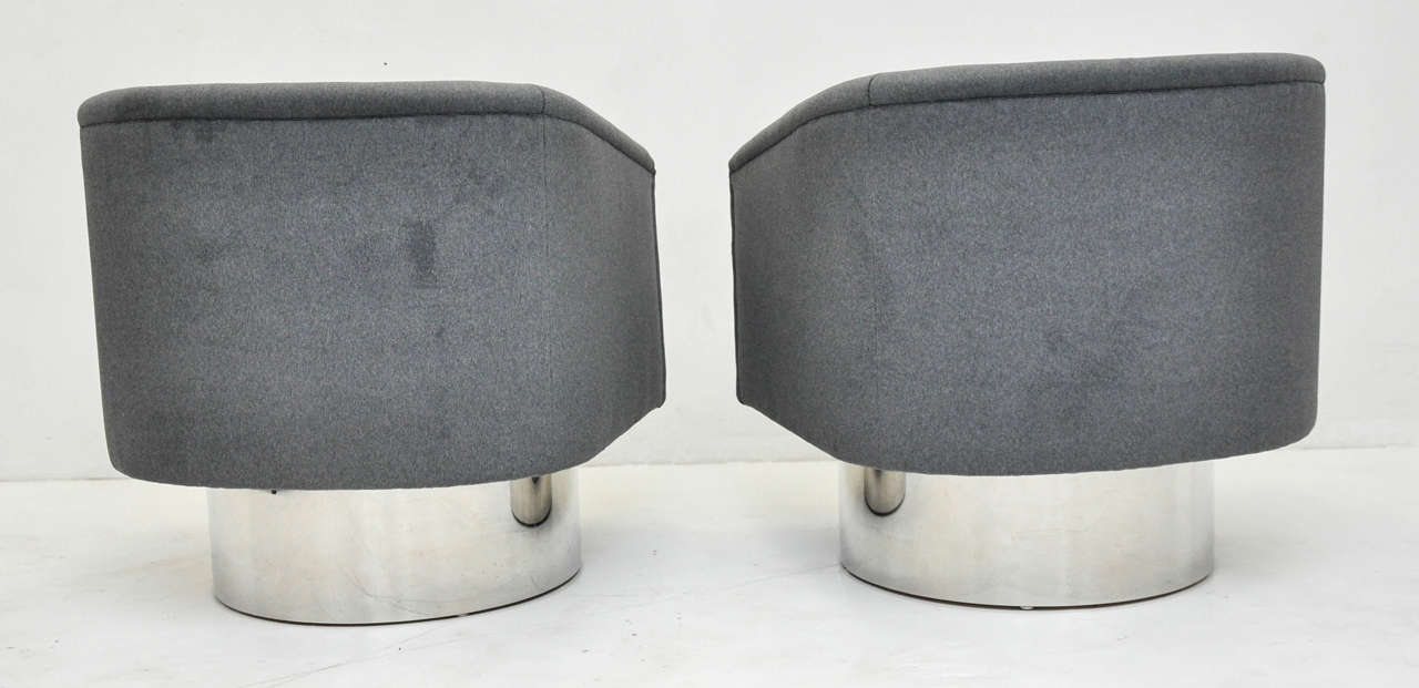 20th Century Pace Collection Swivel Chairs by Leon Rosen