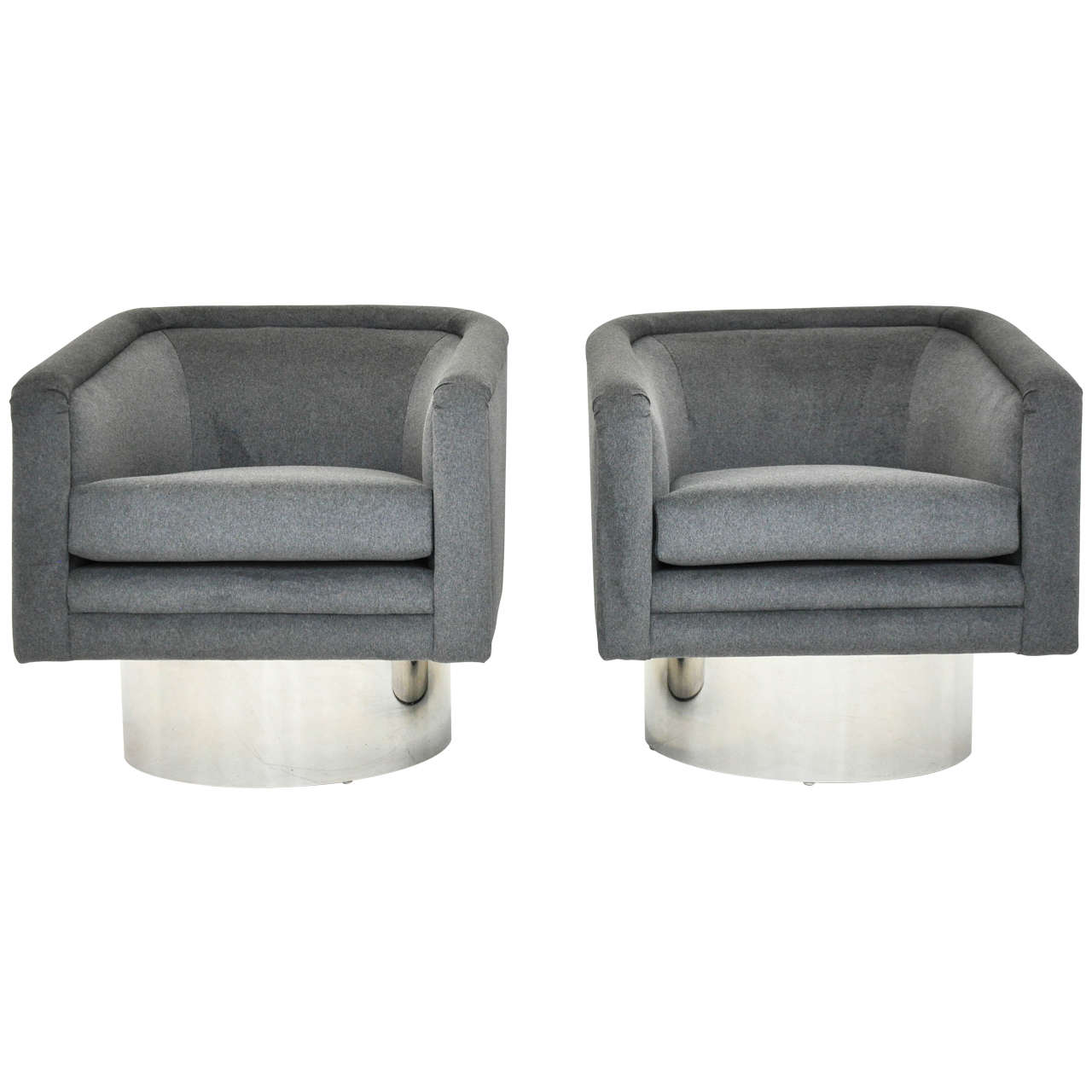 Pace Collection Swivel Chairs by Leon Rosen