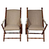 Pair of Campaign Folding Chairs