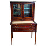 Antique English Desk with Pull Out Tray
