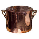 Rare Very Large English Copper Stock Pot