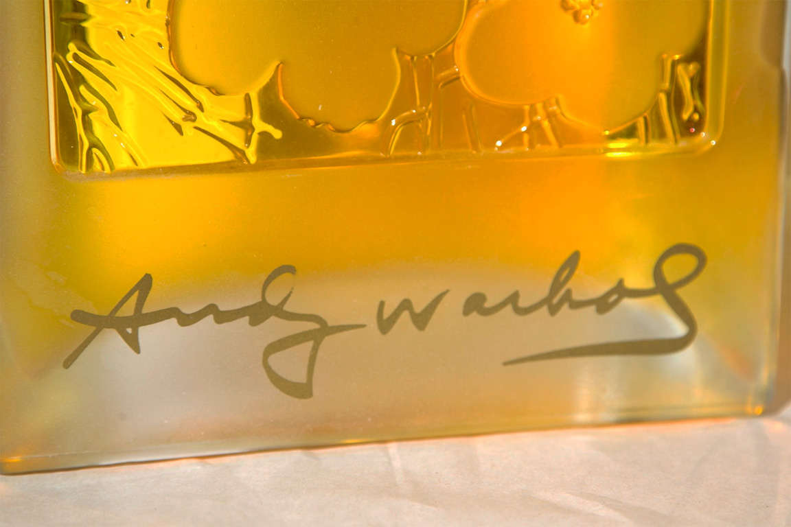American Signed Andy Warhol Perfume Bottle