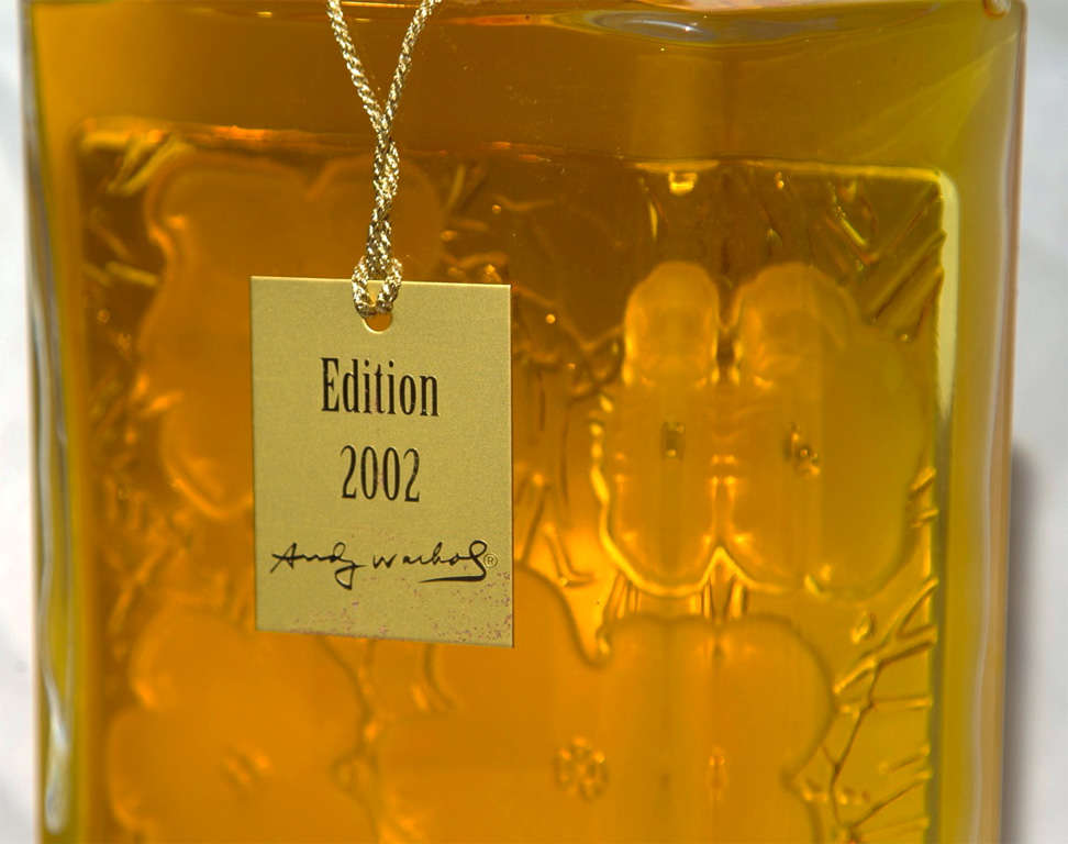 Glass Signed Andy Warhol Perfume Bottle