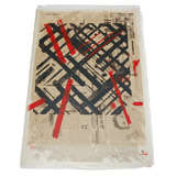 Large Ed Moses litho pencil signed Vintage Large Ed Moses litho pencil signed