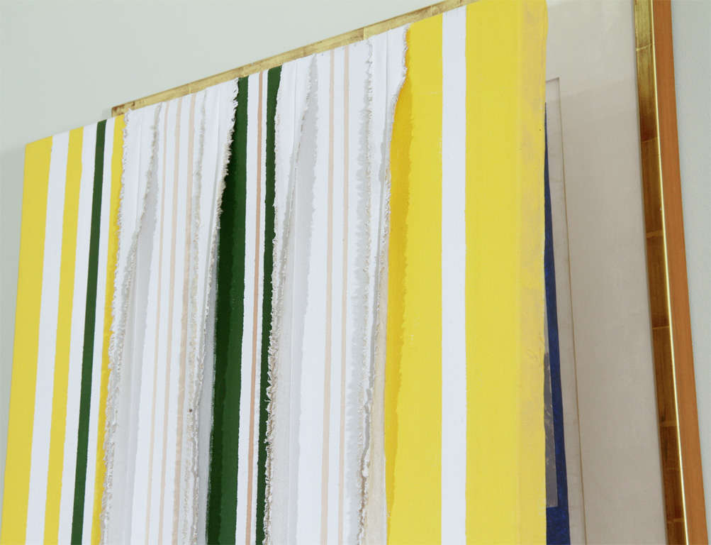 Pittura a olio su tela manipolata in vendita 1