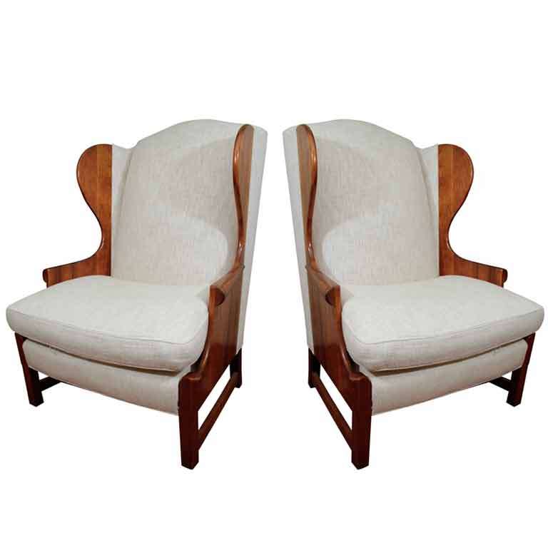 Large Pair of Stickley Wingback Chairs **Sat Sale - 50% OFF**