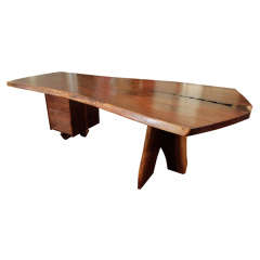 Monumental Black Walnut Desk, style of Nakashima **Sat Sale - 50% Off**