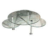 Round Coffee Table with Extensions
